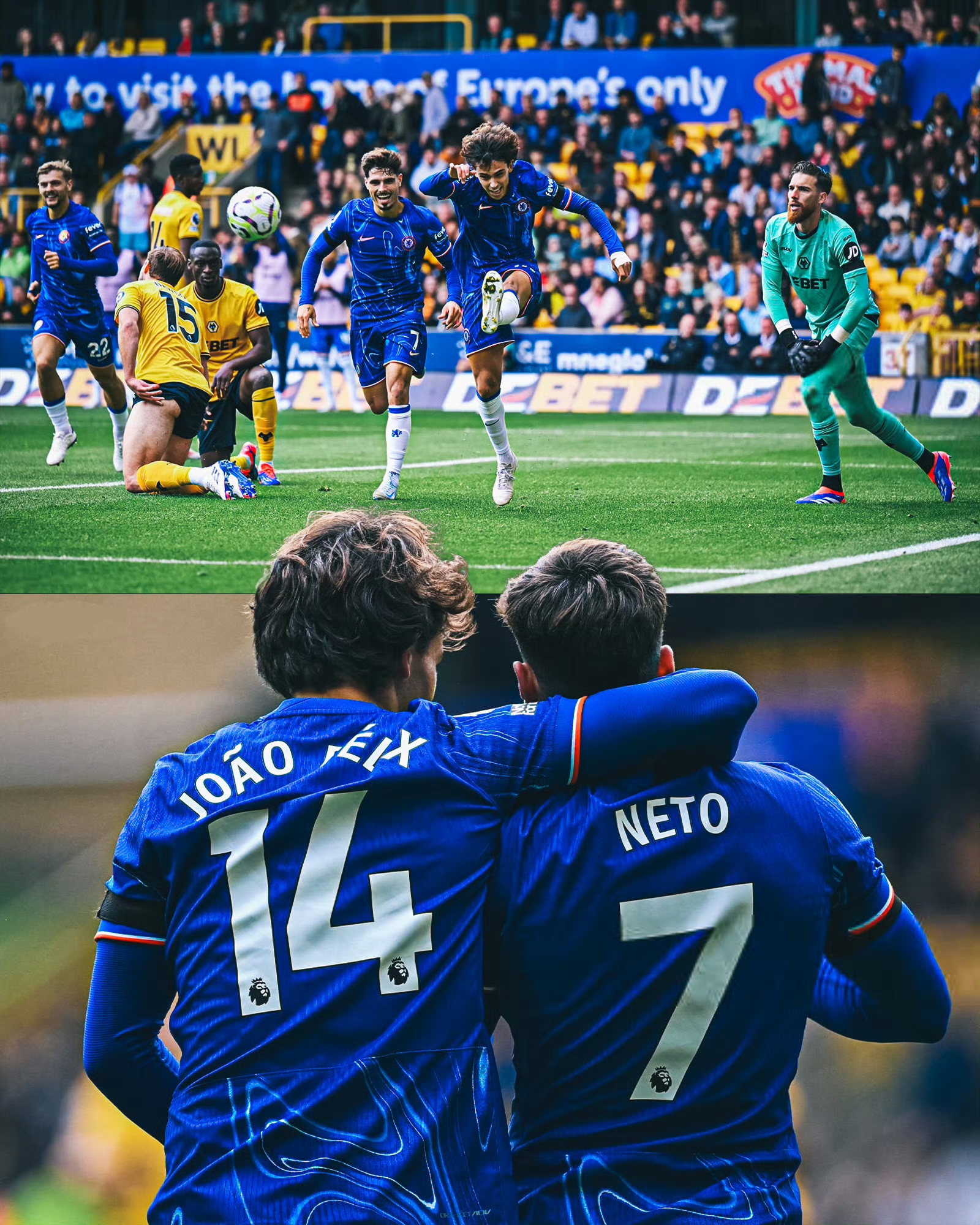 关于狼队客场击败切尔西，取得重要胜利的信息